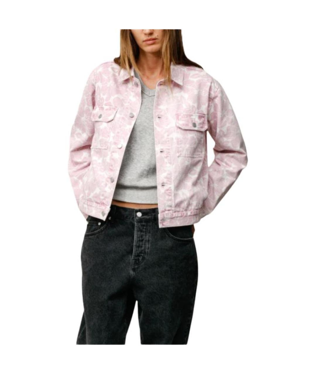 STUSSY Розовая деним куртка, фото 3