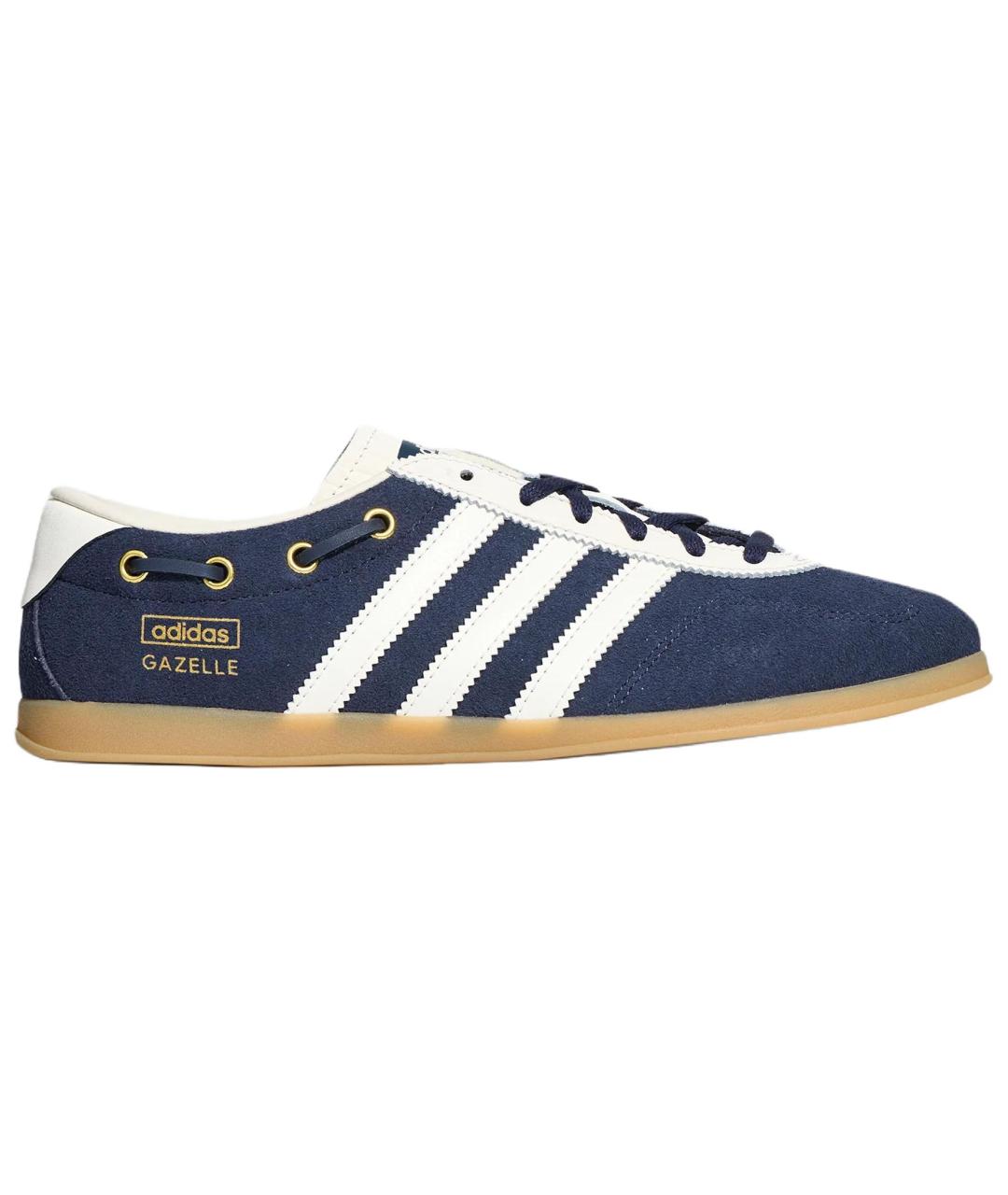 ADIDAS Синие замшевые кроссовки, фото 2