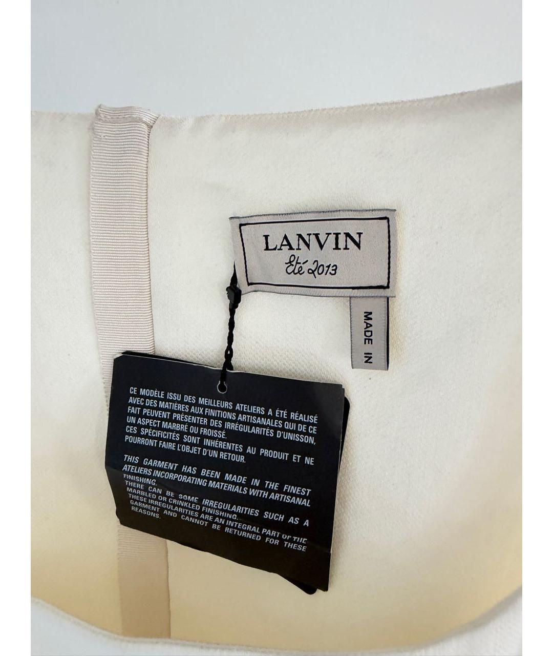 LANVIN Белое повседневное платье, фото 3