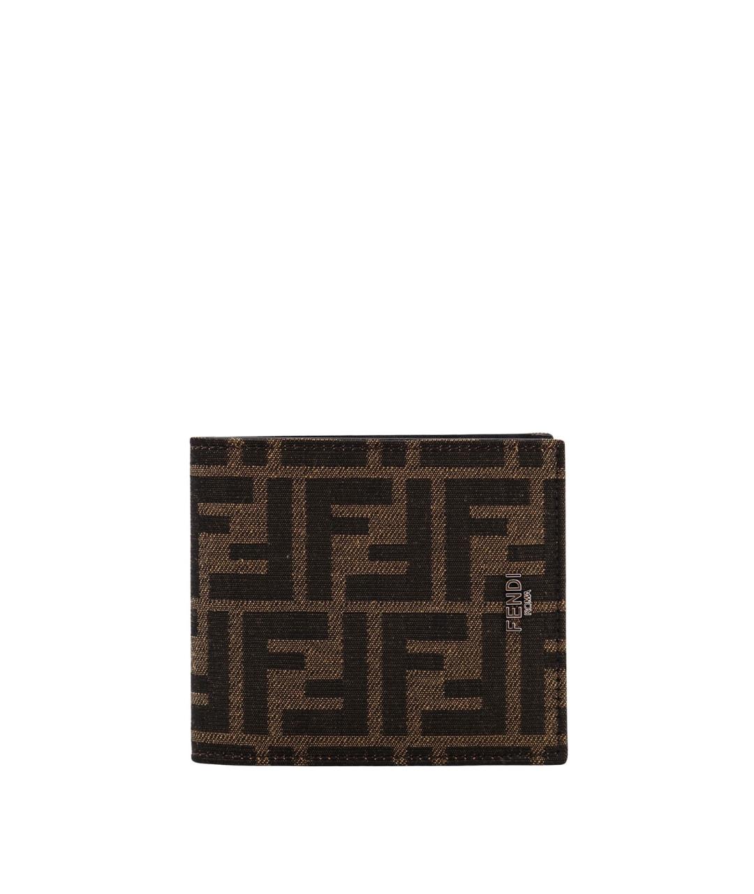 FENDI Коричневый полиуретановый кошелек, фото 1