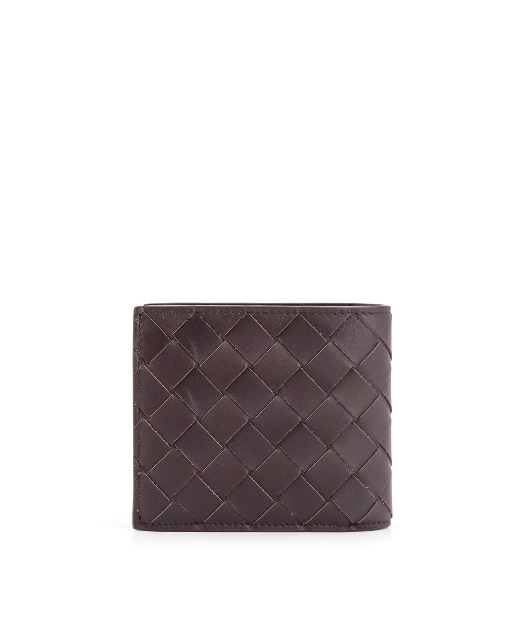 BOTTEGA VENETA Коричневый кожаный кошелек, фото 2