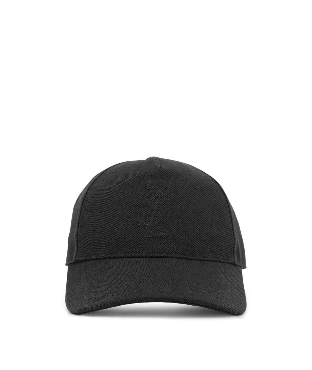 SAINT LAURENT Черная хлопковая кепка/бейсболка, фото 1