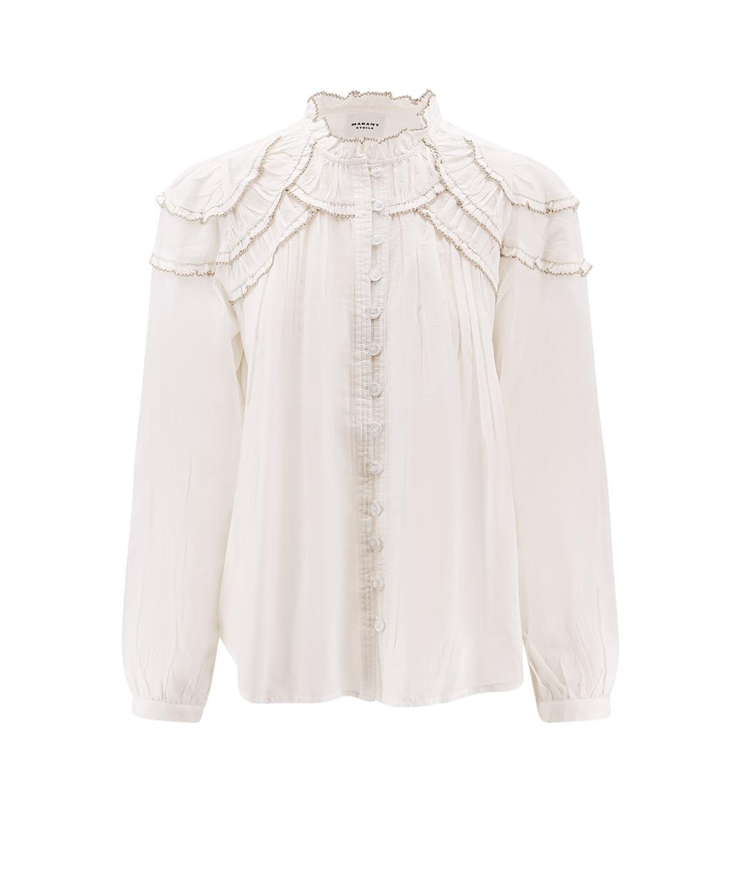 ISABEL MARANT ETOILE Белая хлопковая рубашка, фото 1