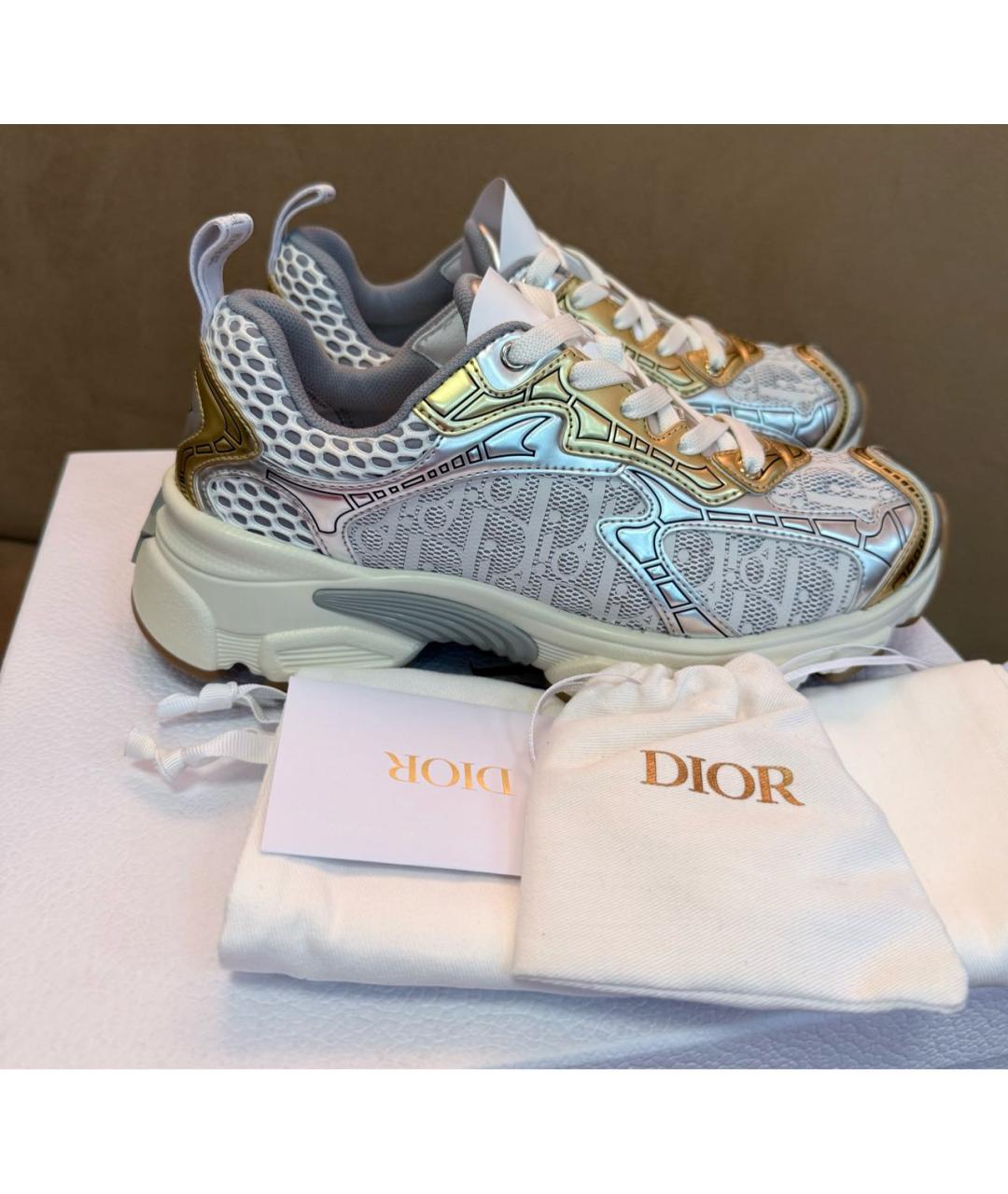 CHRISTIAN DIOR Мульти кожаные кроссовки, фото 8