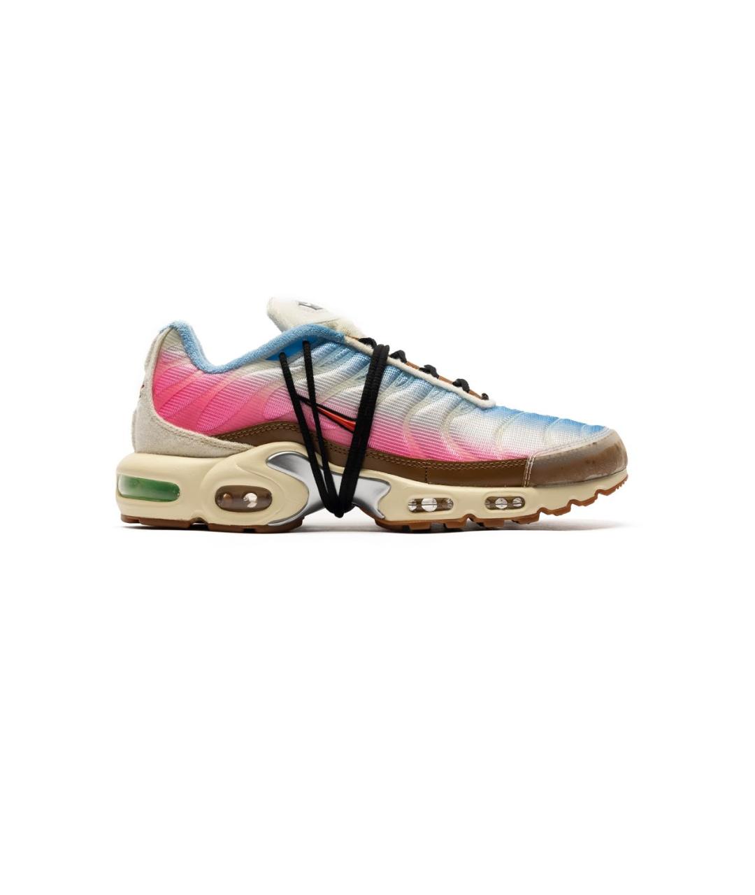 NIKE Голубые синтетические низкие кроссовки / кеды, фото 7