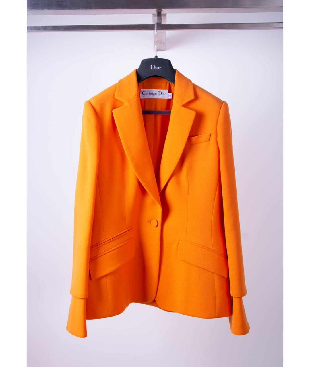 CHRISTIAN DIOR PRE-OWNED Оранжевый шерстяной жакет/пиджак, фото 7