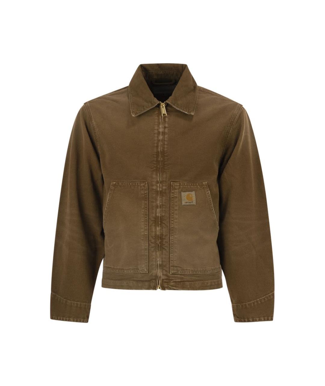 CARHARTT WIP Коричневая хлопковая куртка, фото 1