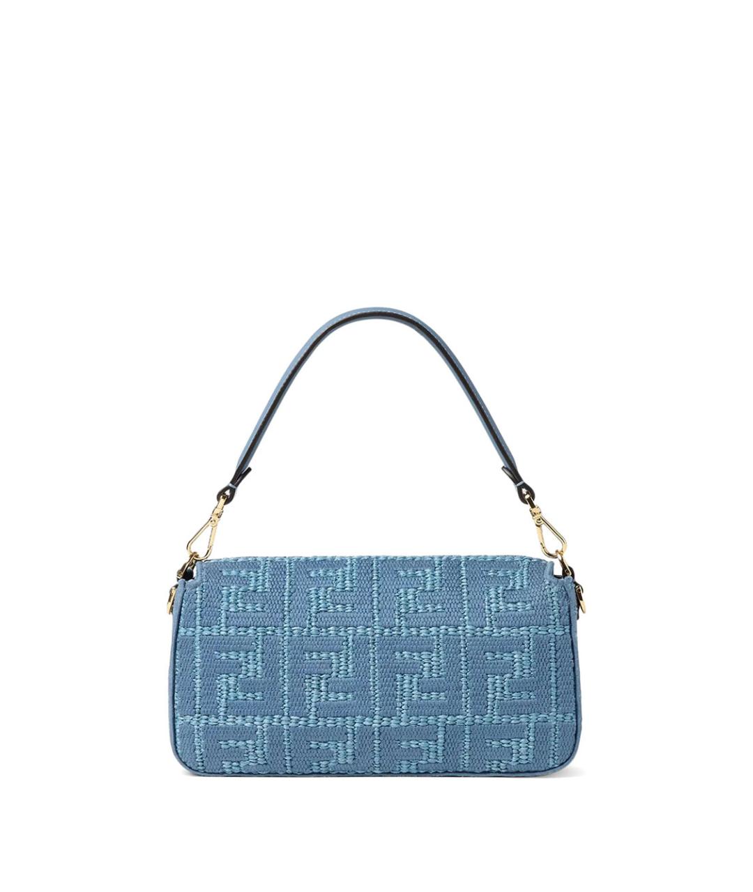 FENDI Синяя хлопковая сумка через плечо, фото 4