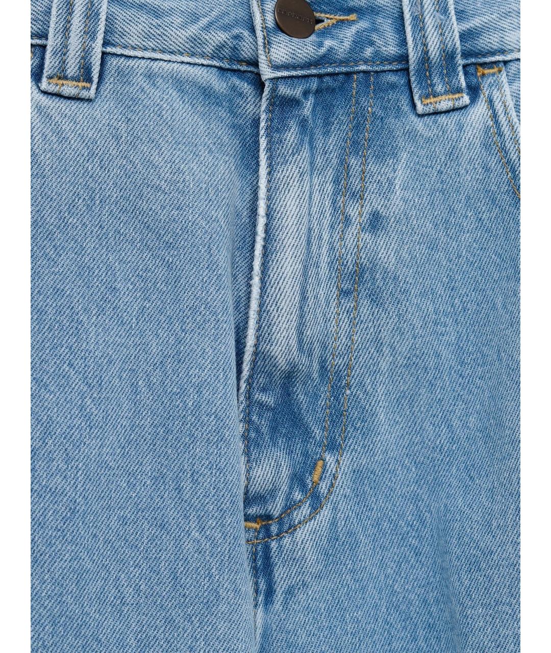 CARHARTT WIP Синие хлопковые шорты, фото 3