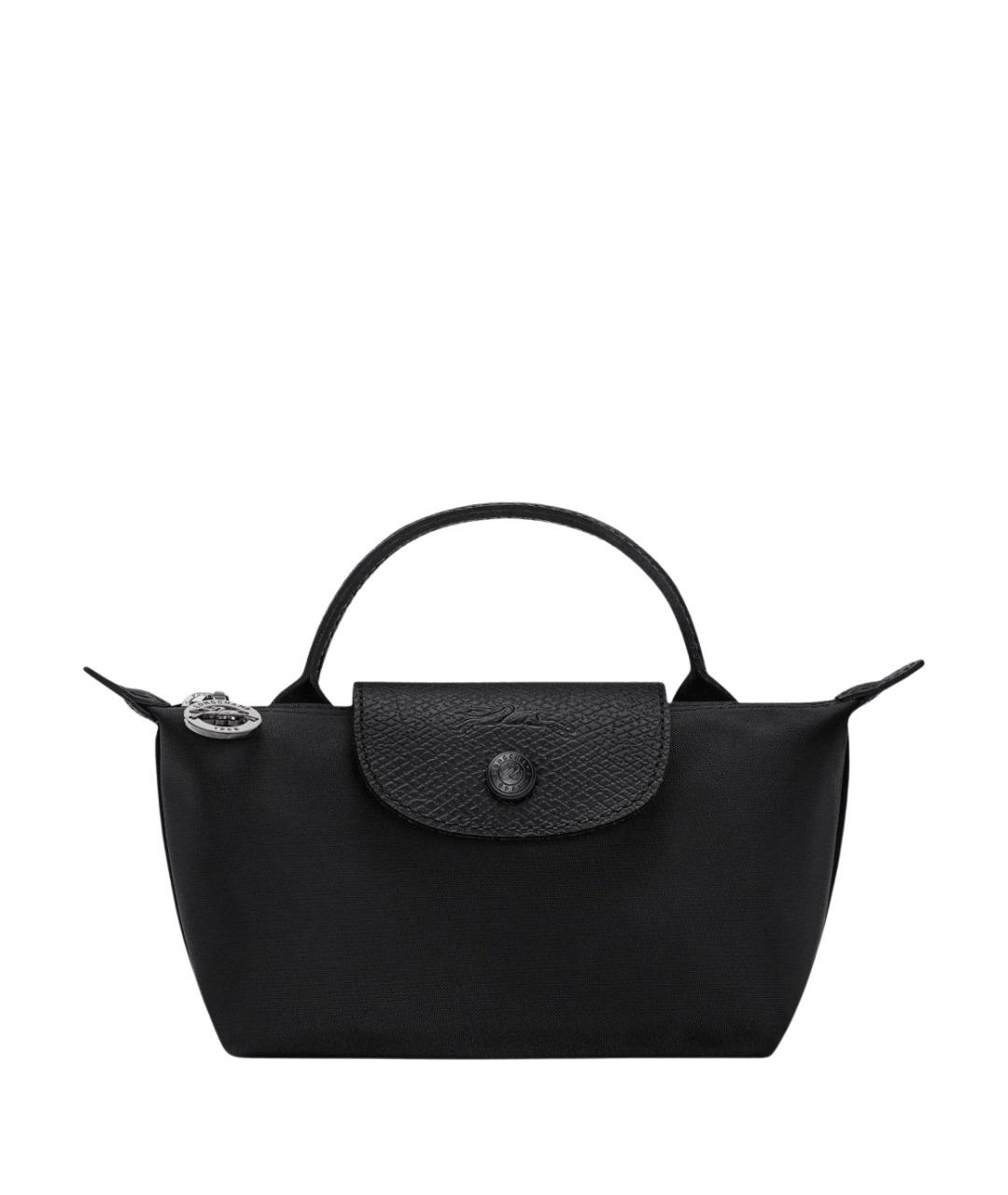LONGCHAMP Черная тканевая сумка тоут, фото 1