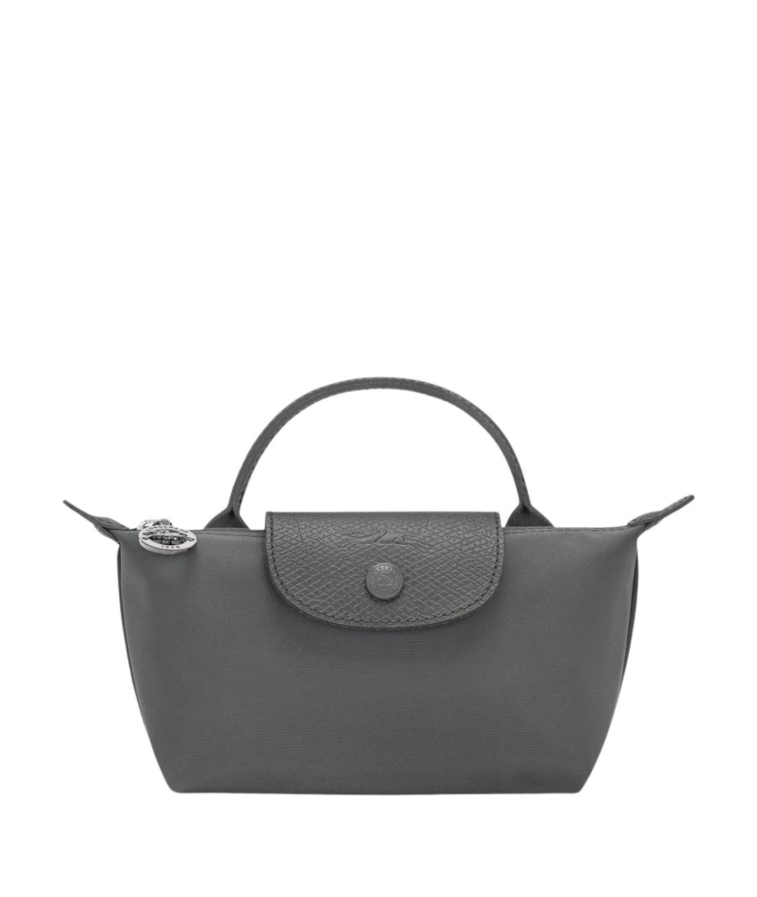 LONGCHAMP Антрацитовая тканевая сумка тоут, фото 1
