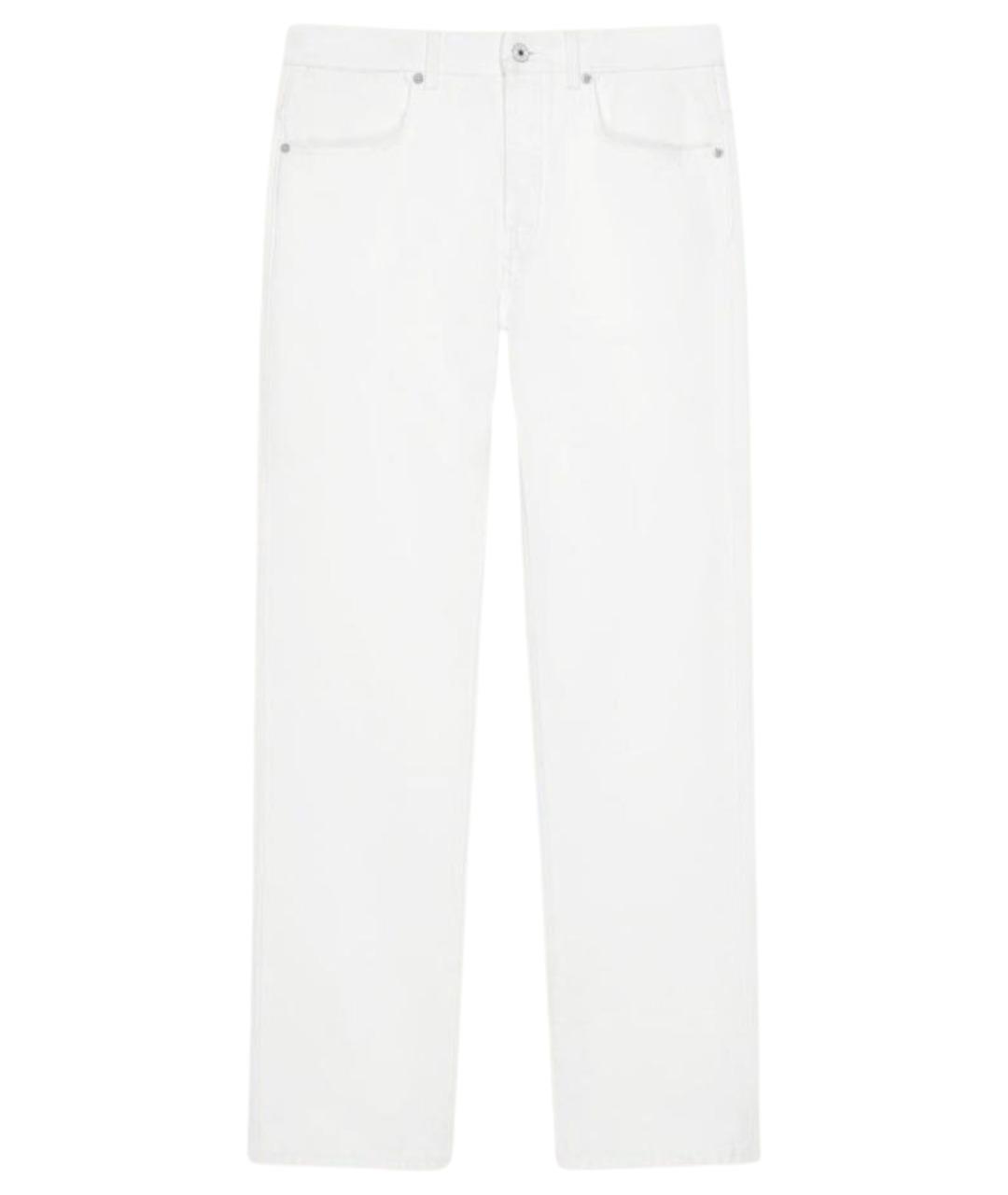 GIVENCHY Белые хлопковые прямые джинсы, фото 1