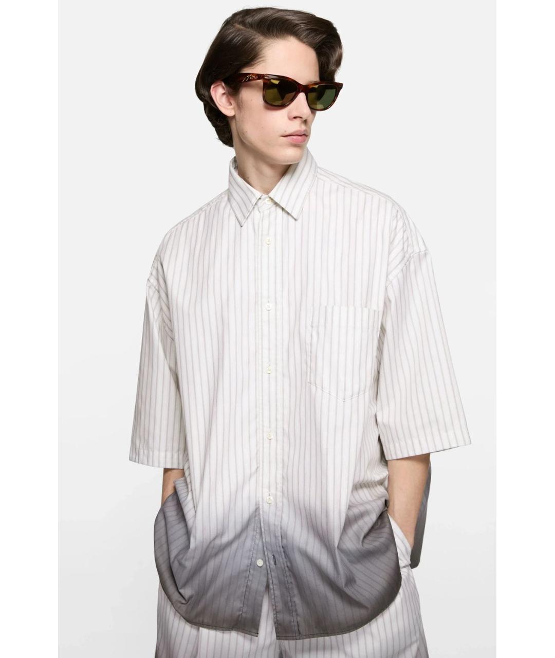 ACNE STUDIOS Белая хлопковая кэжуал рубашка, фото 4