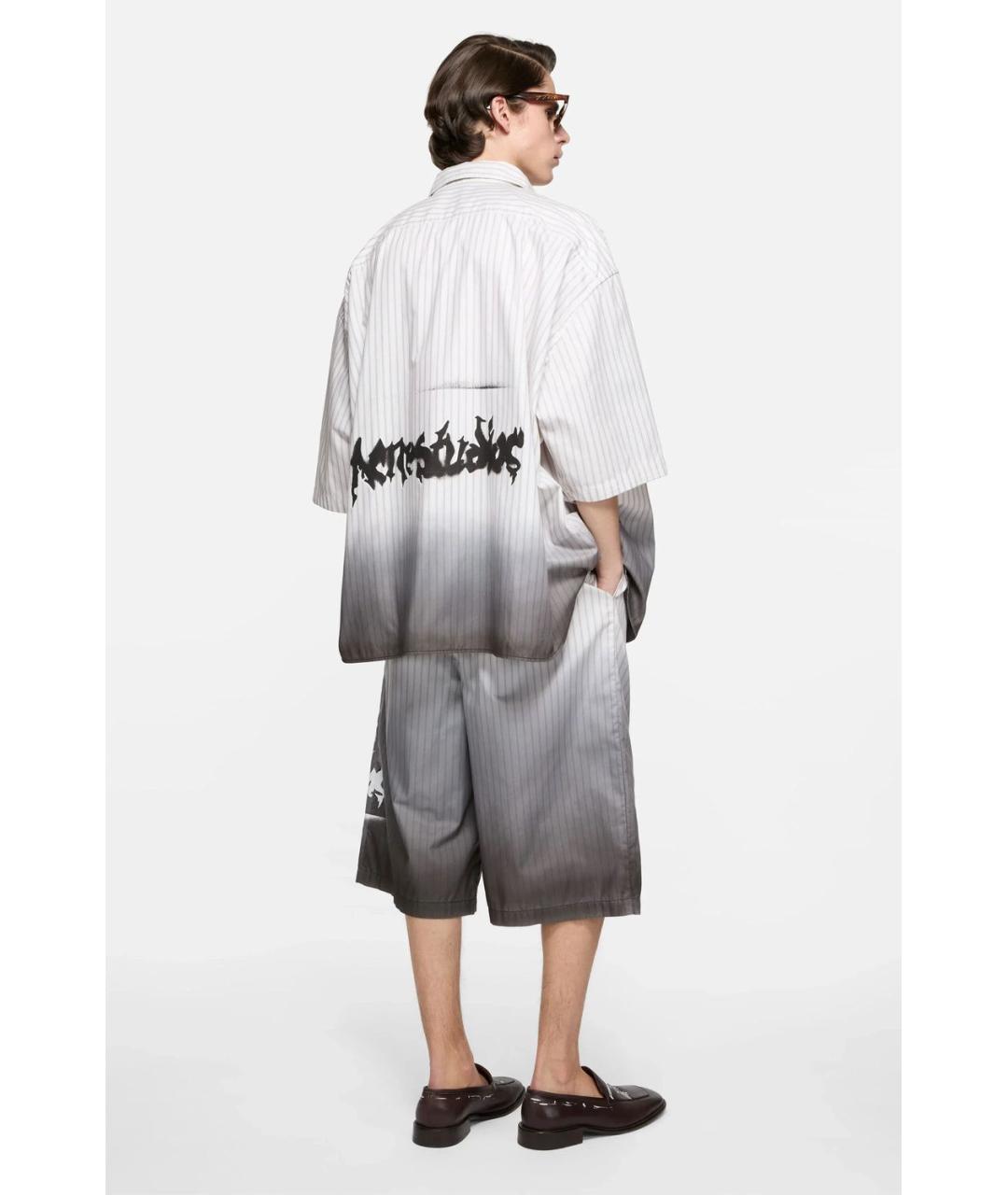 ACNE STUDIOS Белая хлопковая кэжуал рубашка, фото 3