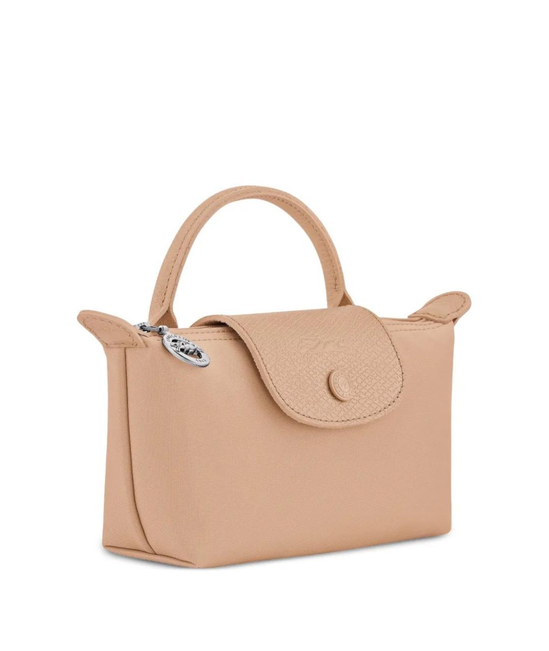 LONGCHAMP Бежевая тканевая сумка тоут, фото 5
