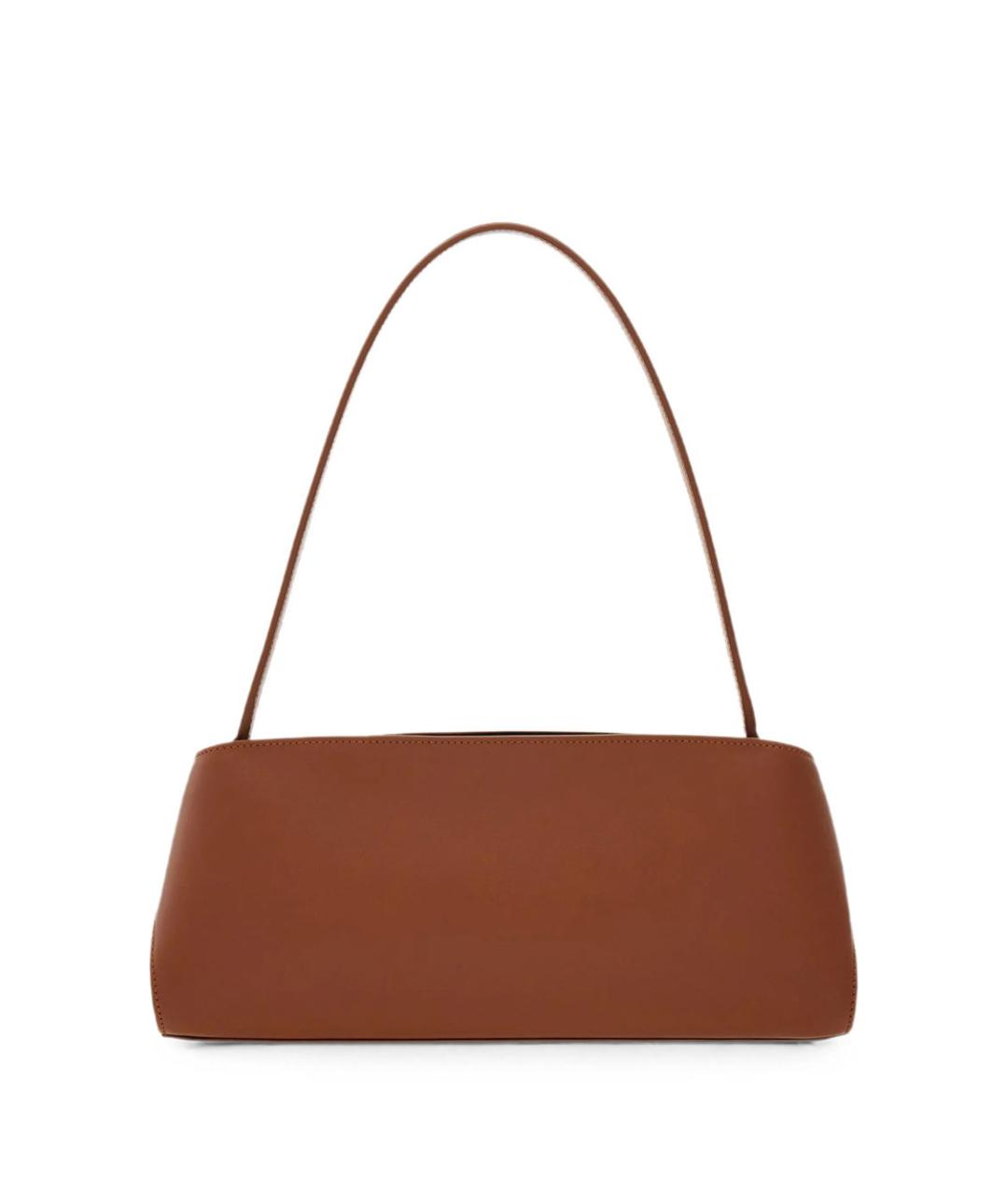 FERRAGAMO Коричневая кожаная сумка через плечо, фото 4
