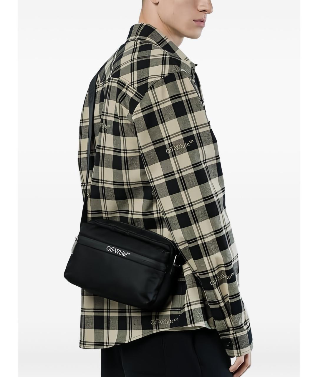 OFF-WHITE Черная сумка на плечо, фото 2