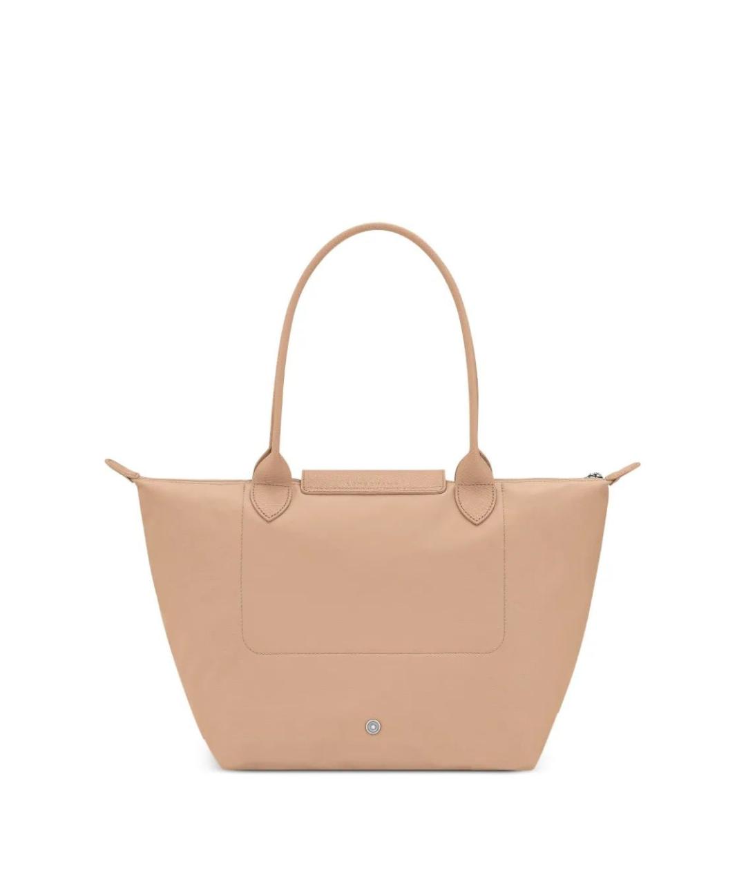LONGCHAMP Бежевая кожаная сумка через плечо, фото 2