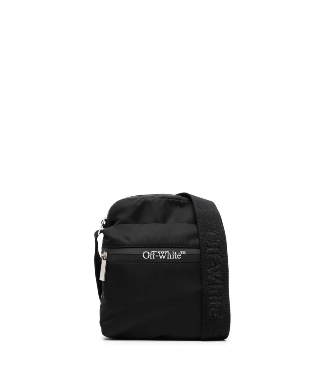 OFF-WHITE Черная синтетическая сумка на плечо, фото 1