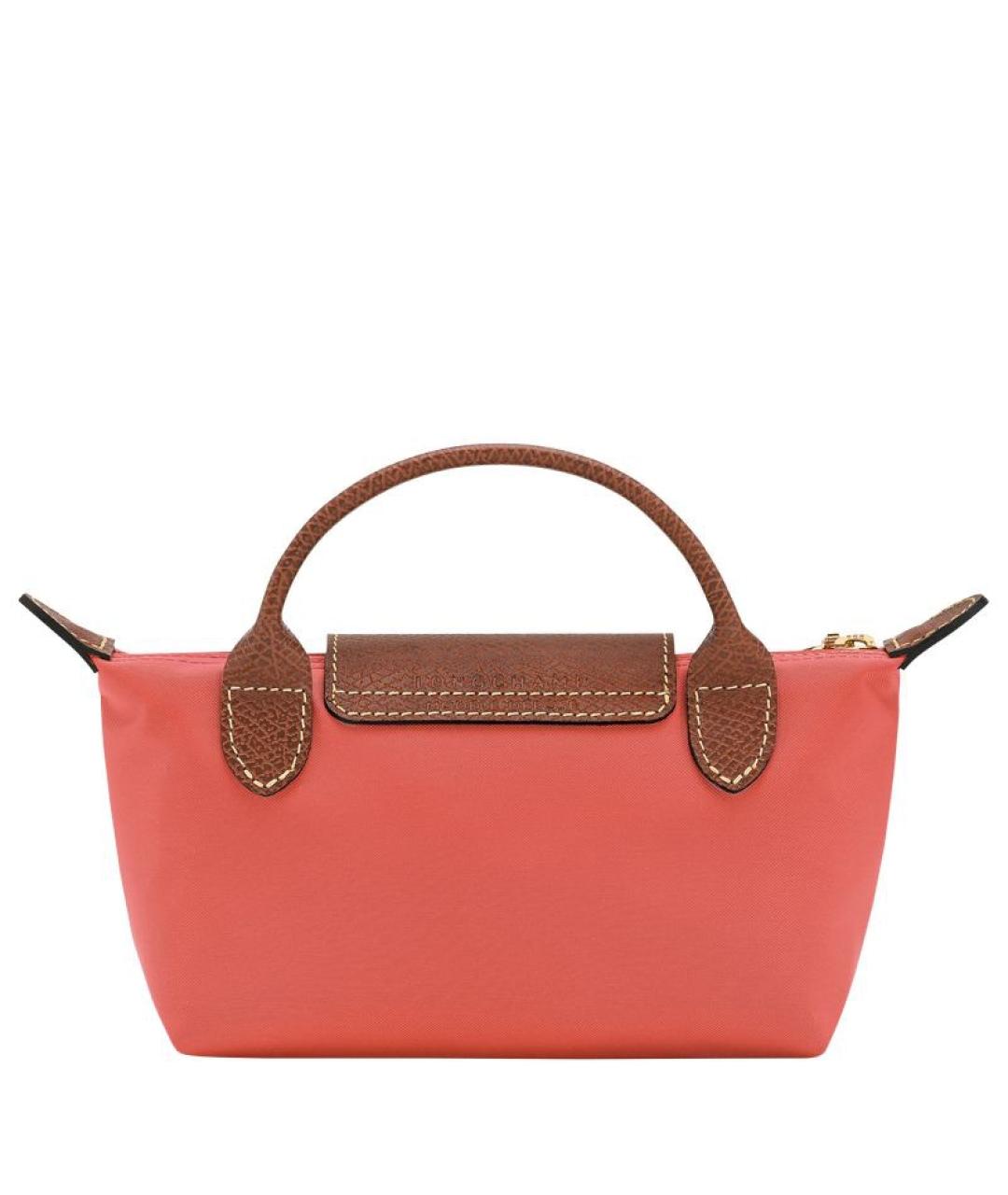 LONGCHAMP Розовая тканевая сумка тоут, фото 5