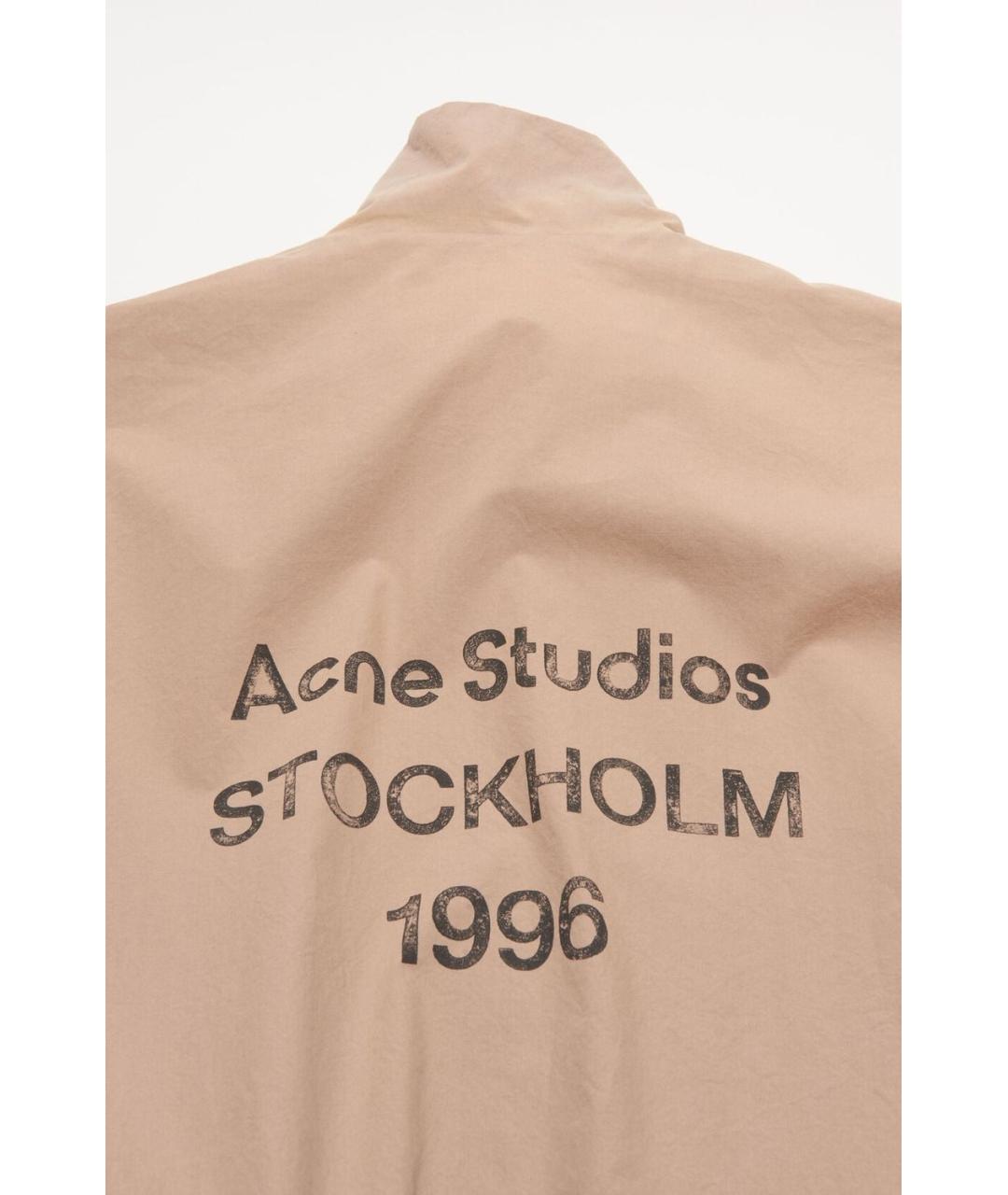 ACNE STUDIOS Бежевая хлопковая куртка, фото 3