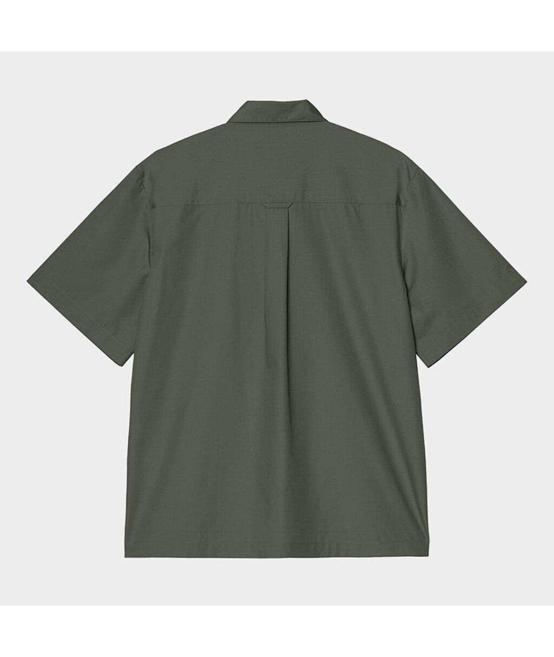 CARHARTT WIP Хаки хлопковая кэжуал рубашка, фото 2