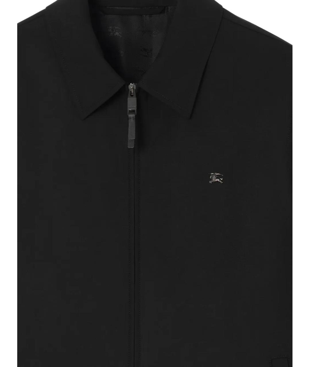 BURBERRY Черная шерстяная куртка, фото 4