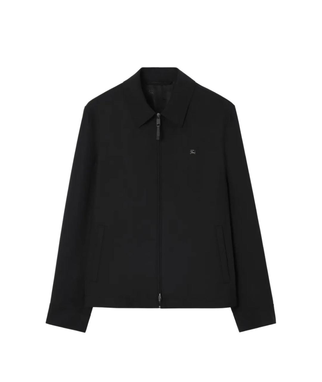 BURBERRY Черная шерстяная куртка, фото 1