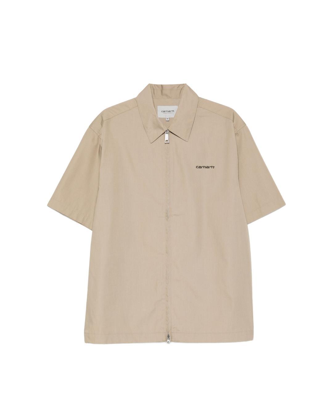 CARHARTT WIP Бежевая хлопковая кэжуал рубашка, фото 1