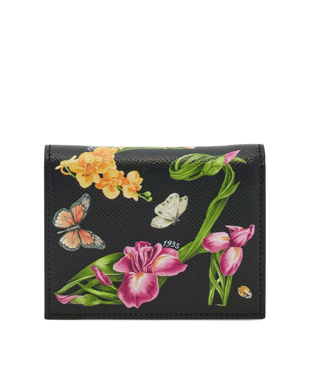 FERRAGAMO Черный кожаный кошелек, фото 3