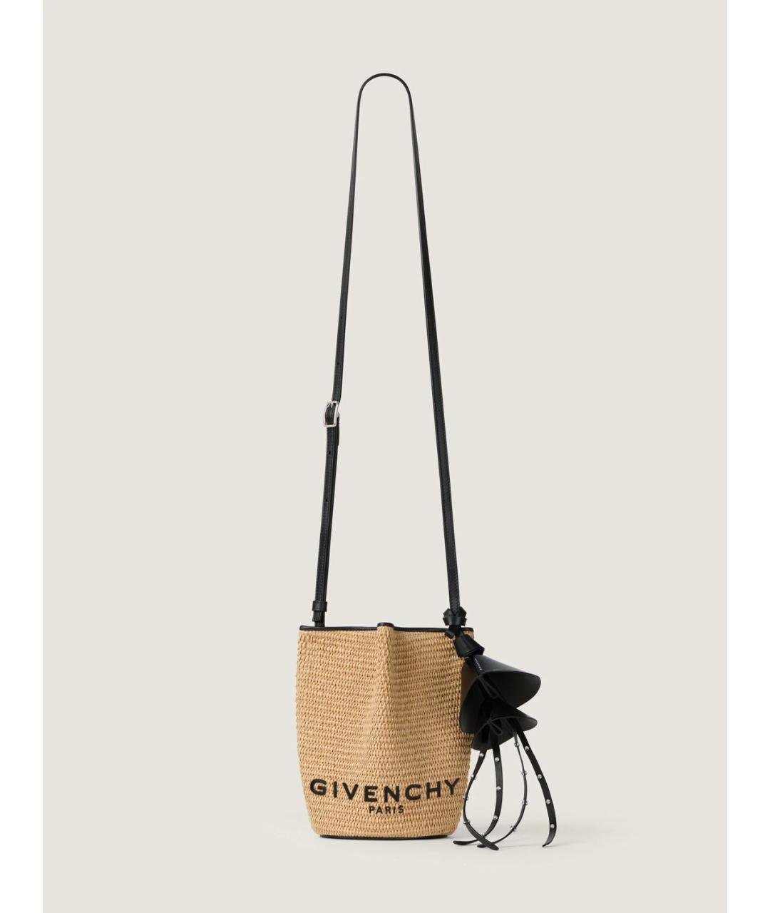 GIVENCHY Бежевая плетеная сумка через плечо, фото 2