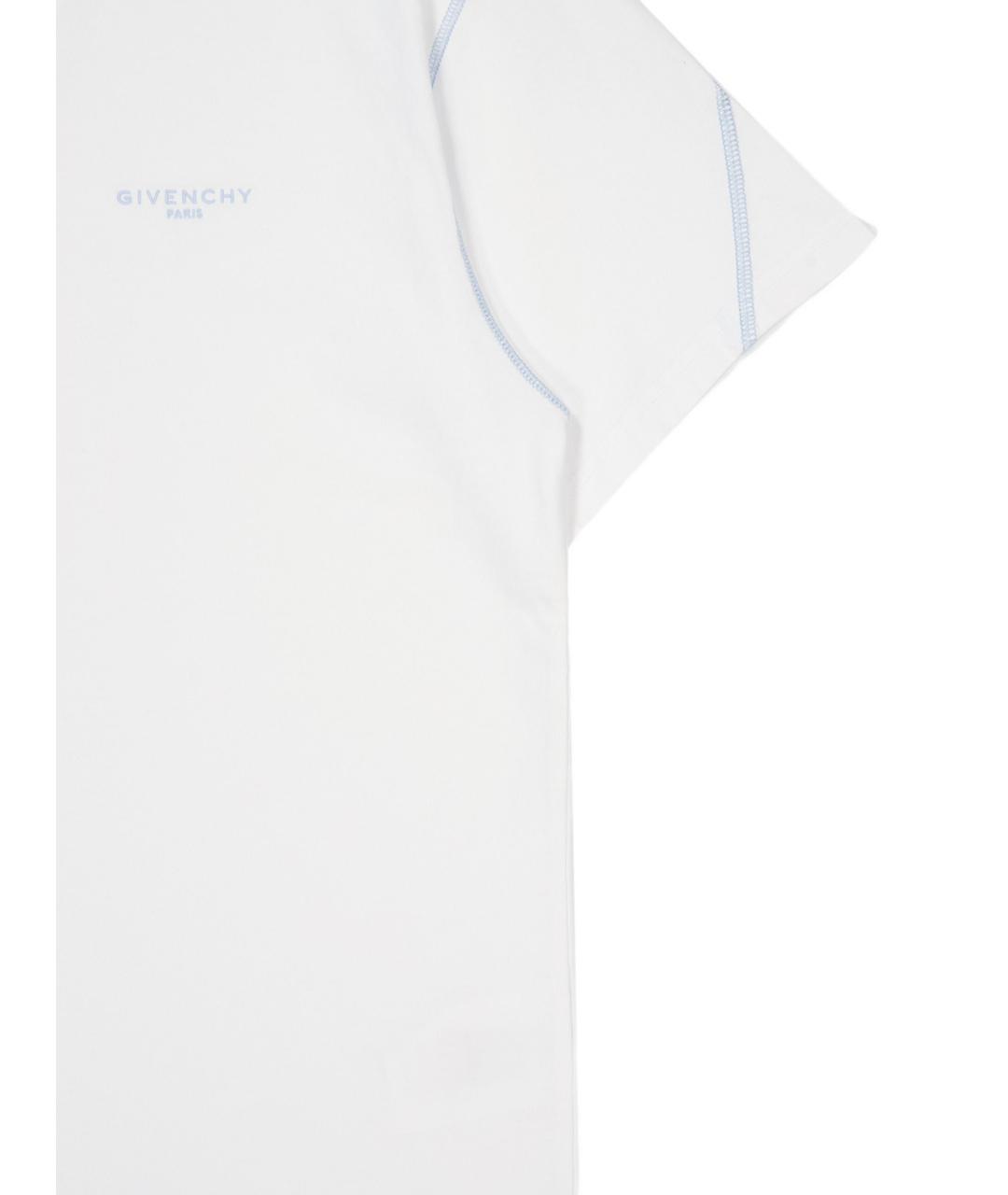 GIVENCHY Белая хлопковая футболка, фото 4