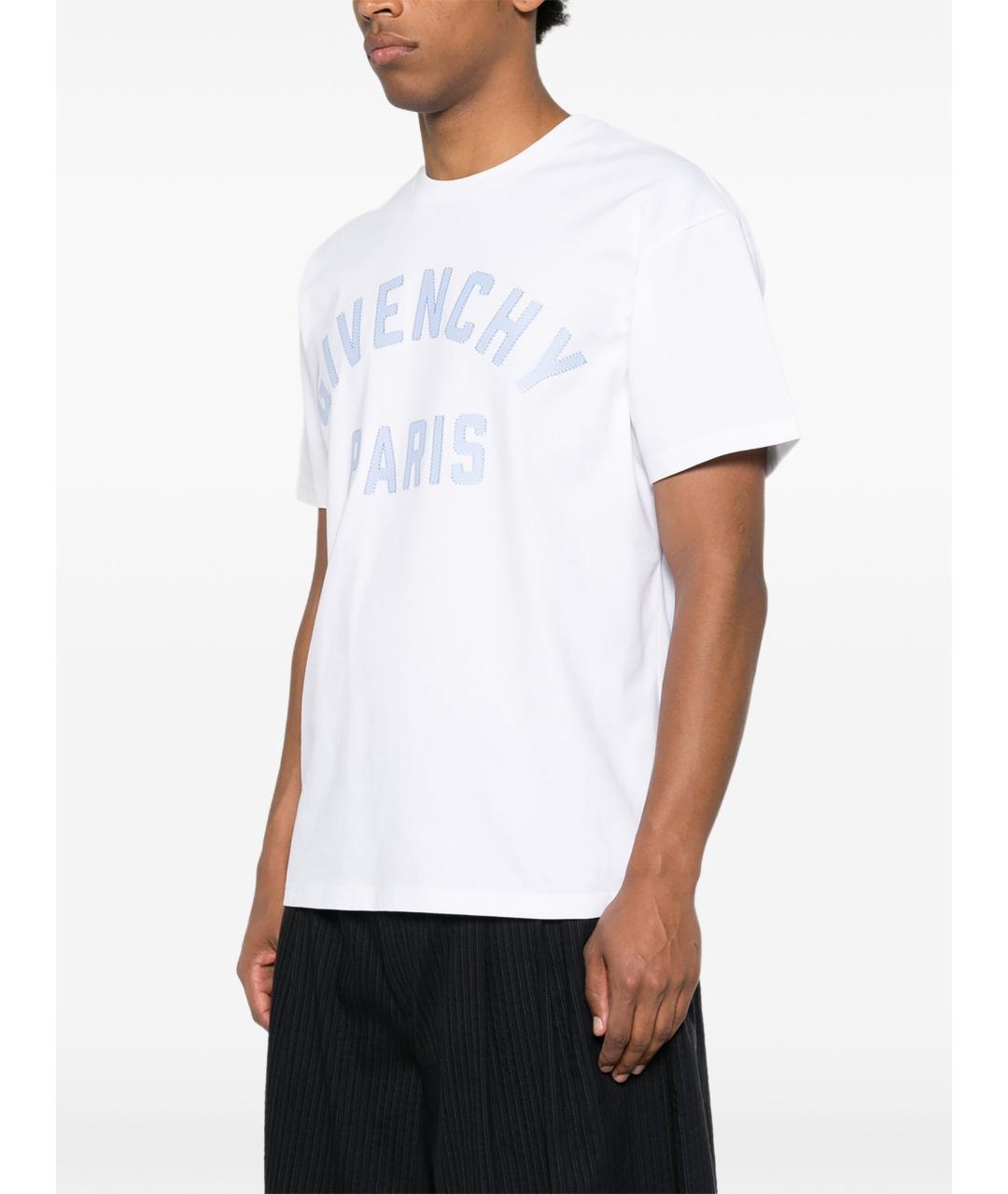 GIVENCHY Белая хлопковая футболка, фото 5