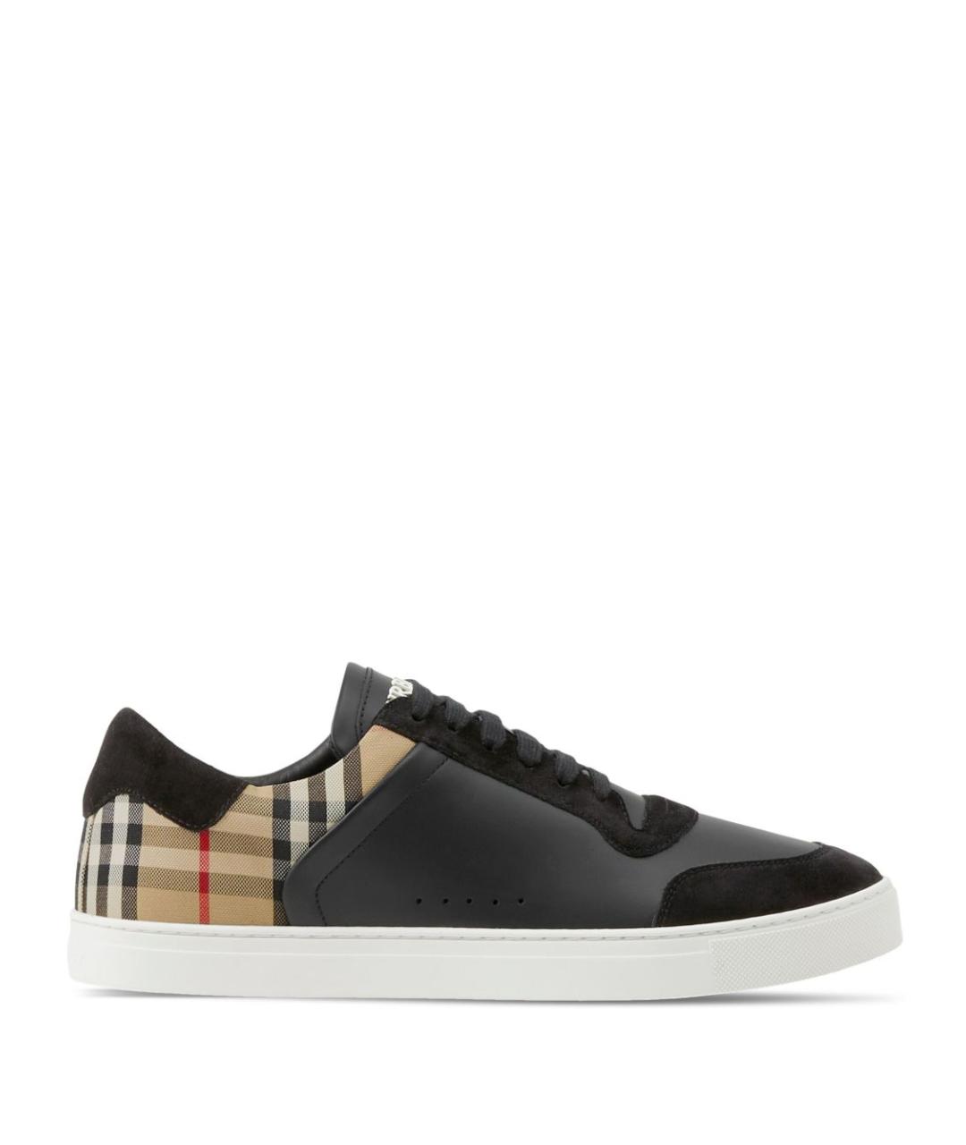 BURBERRY Черные низкие кроссовки / кеды, фото 1