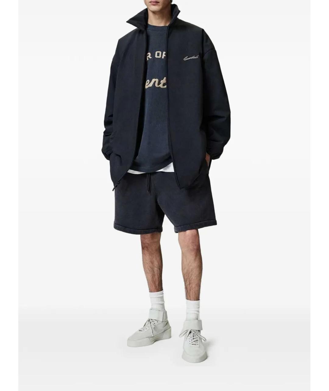 FEAR OF GOD ESSENTIALS Черные хлопковые шорты, фото 3