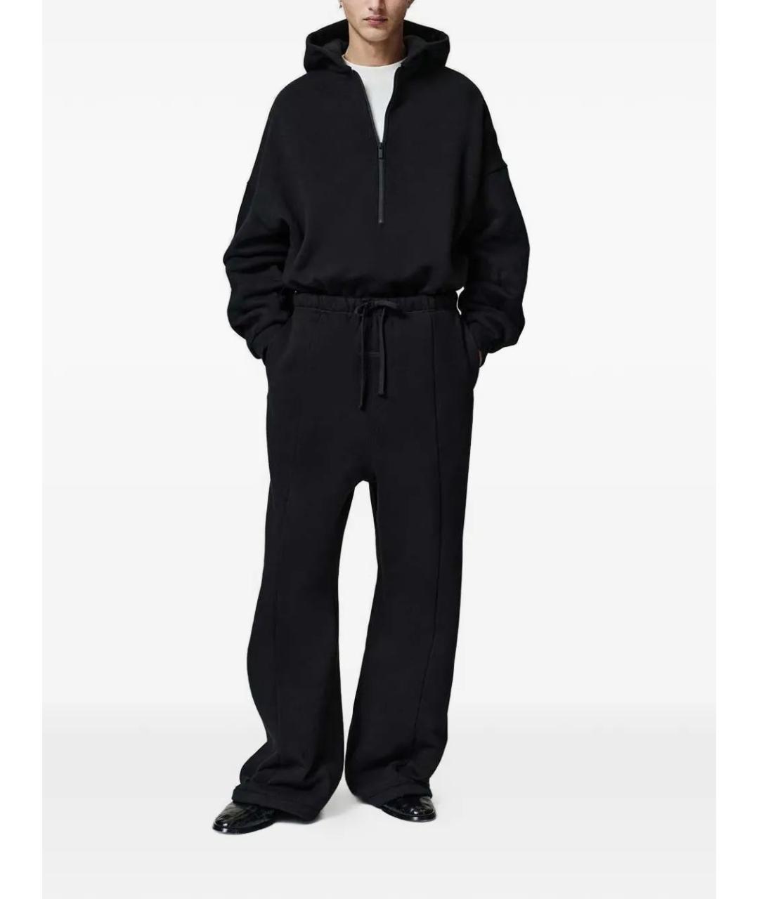 FEAR OF GOD ESSENTIALS Черные хлопковые повседневные брюки, фото 2