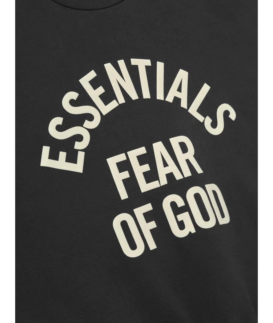 FEAR OF GOD ESSENTIALS Черный хлопковый джемпер / свитер, фото 3