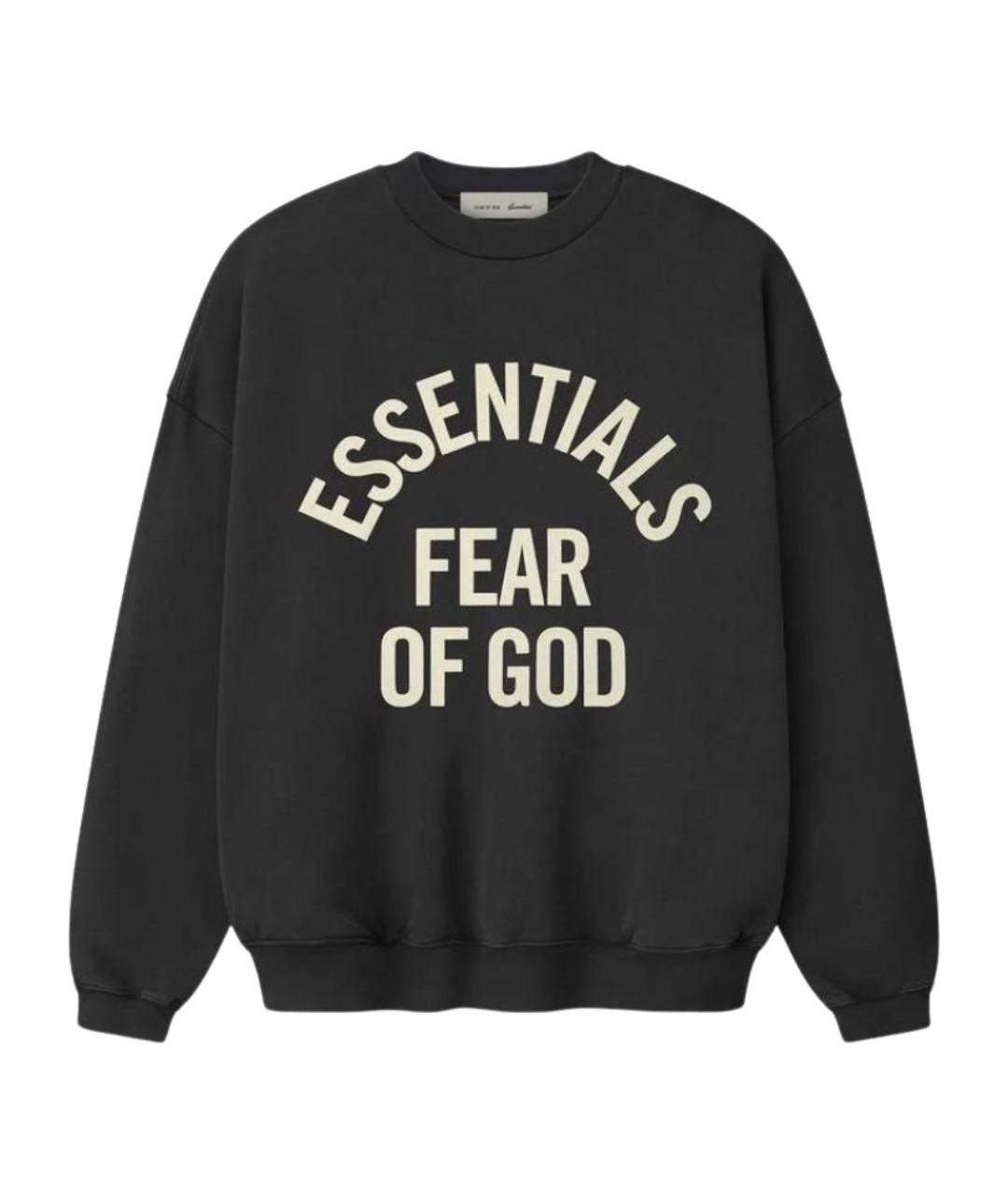 FEAR OF GOD ESSENTIALS Черный хлопковый джемпер / свитер, фото 1