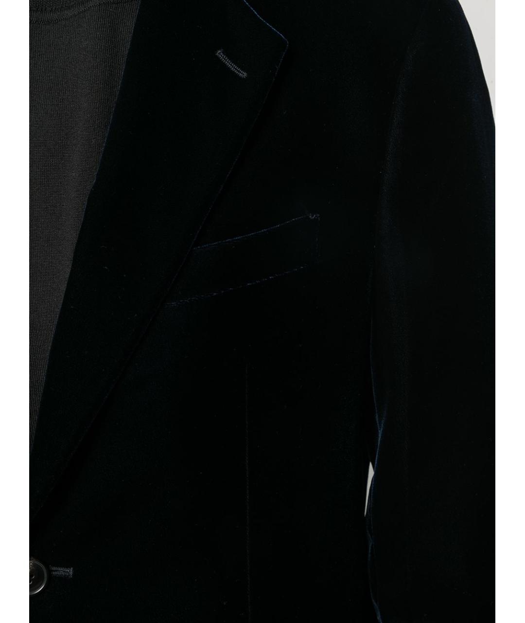 GIORGIO ARMANI Синий вискозный пиджак, фото 2
