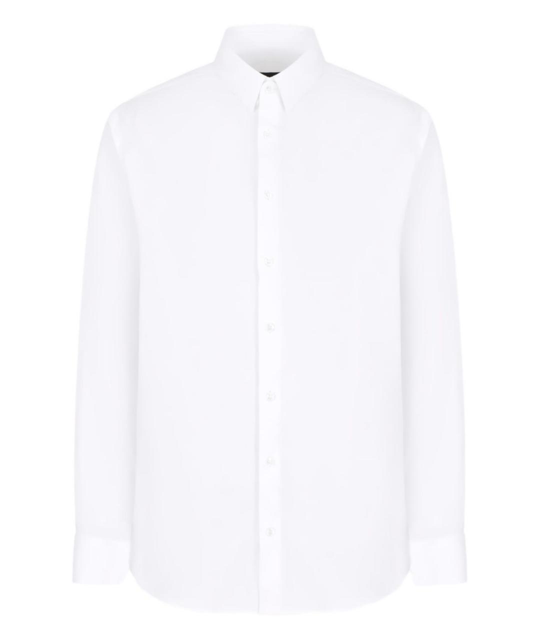 GIORGIO ARMANI Белая хлопковая классическая рубашка, фото 1