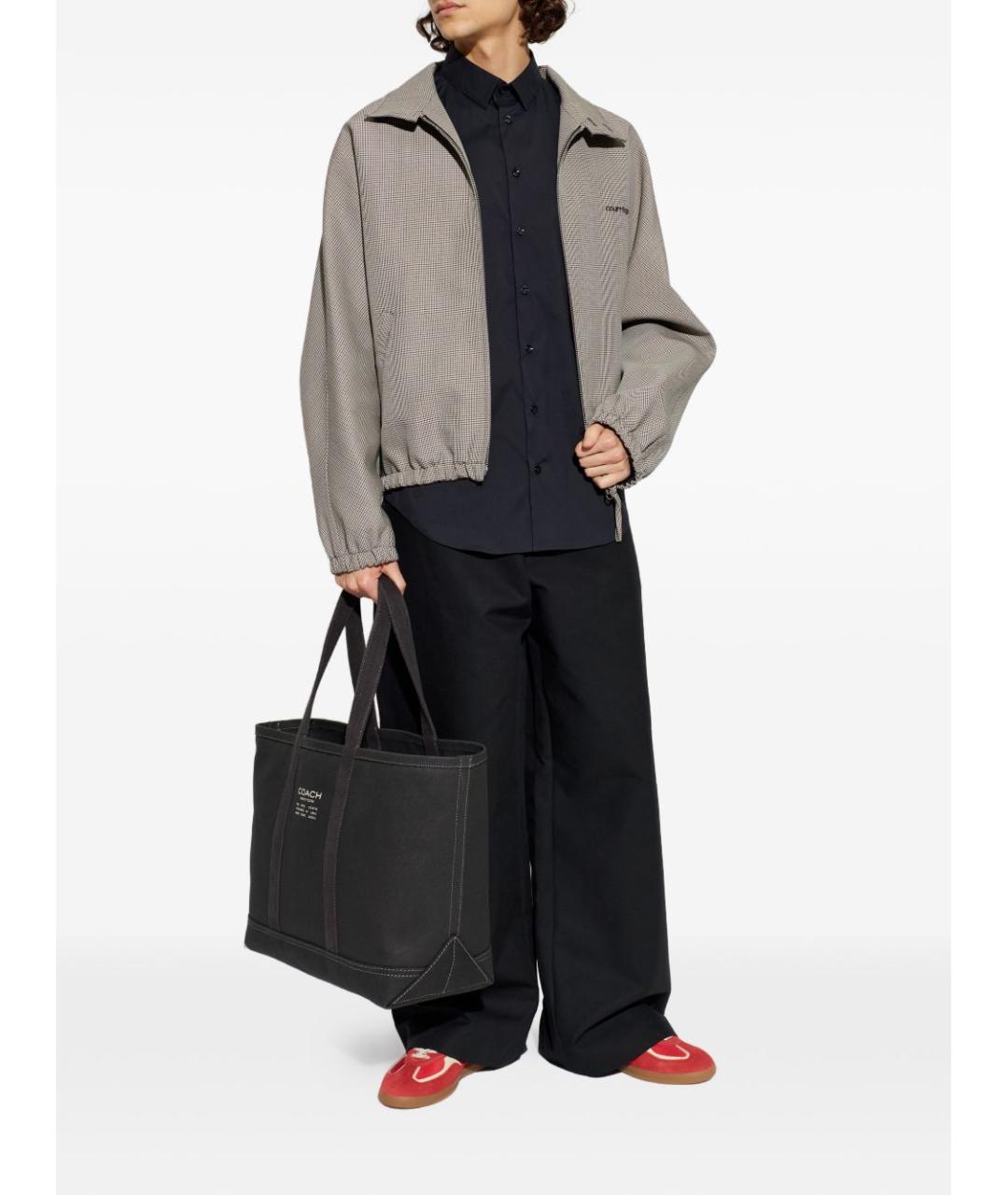 GIORGIO ARMANI Синяя хлопковая классическая рубашка, фото 4