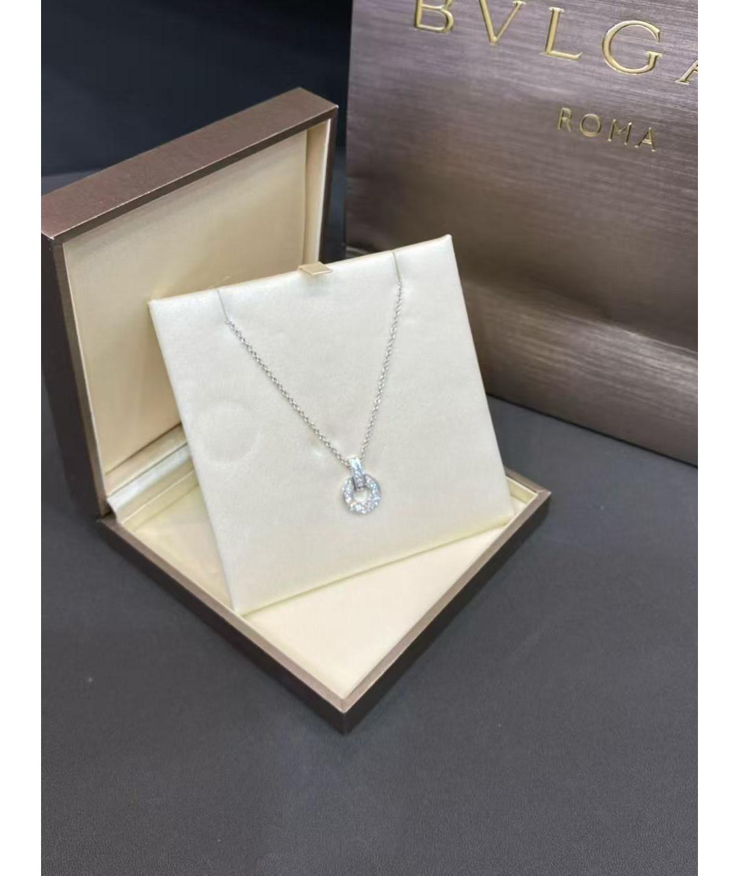 BVLGARI Серебряное колье из белого золота, фото 3