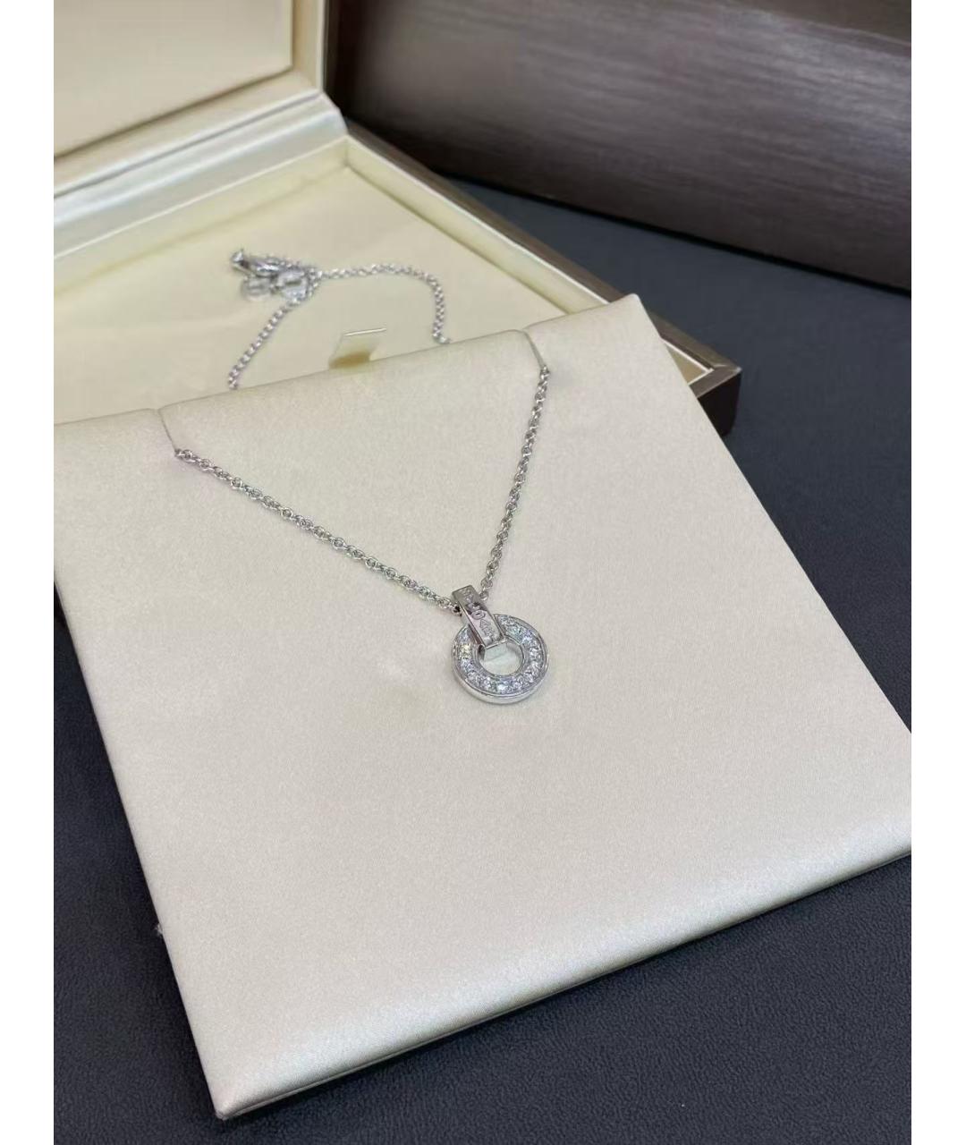 BVLGARI Серебряное колье из белого золота, фото 4