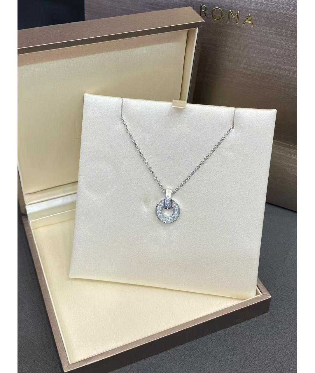 BVLGARI Серебряное колье из белого золота, фото 2