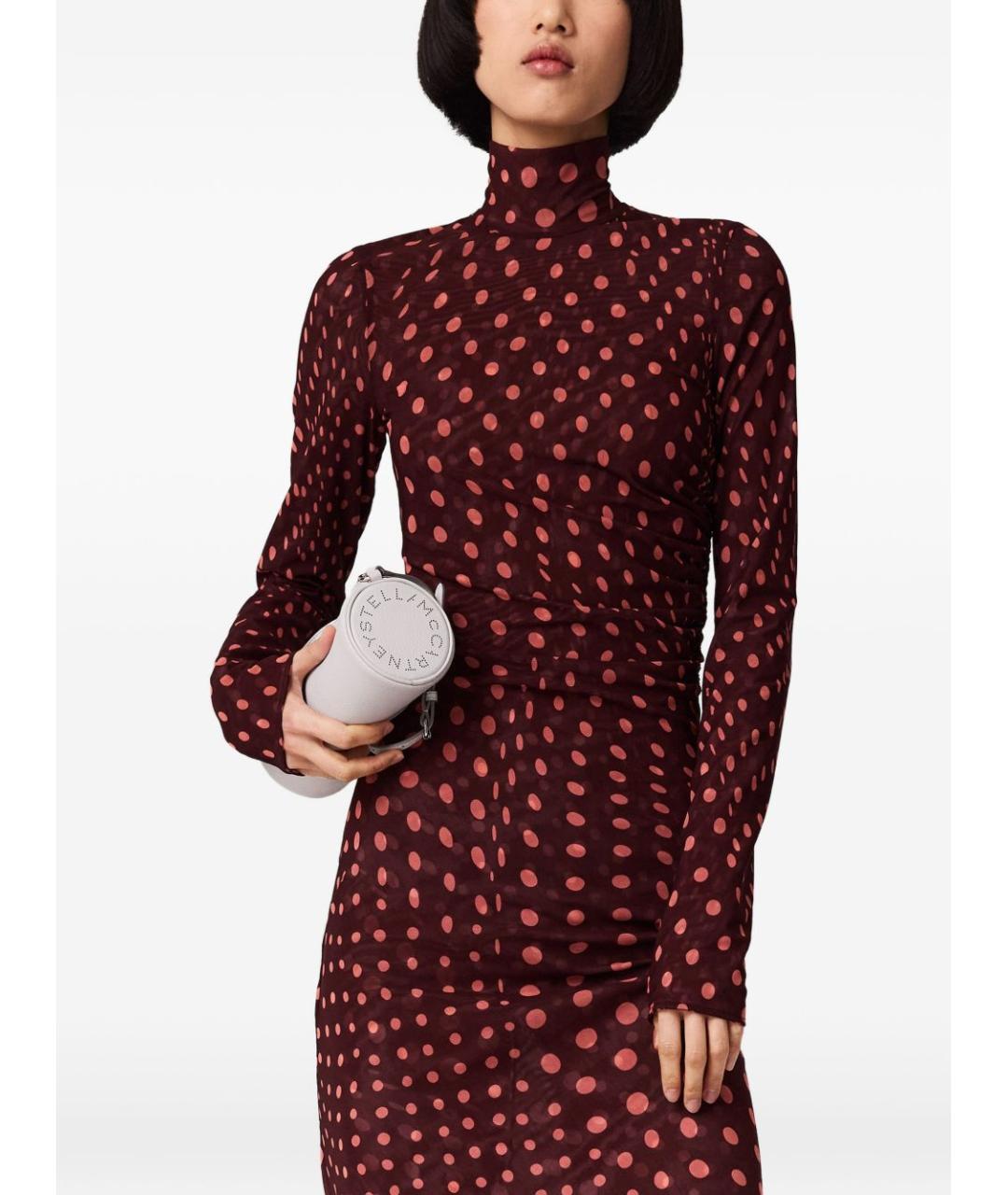 STELLA MCCARTNEY Бордовое повседневное платье, фото 4