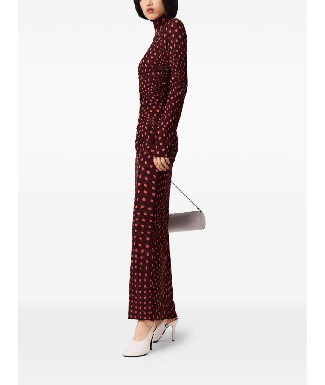 STELLA MCCARTNEY Бордовое повседневное платье, фото 3