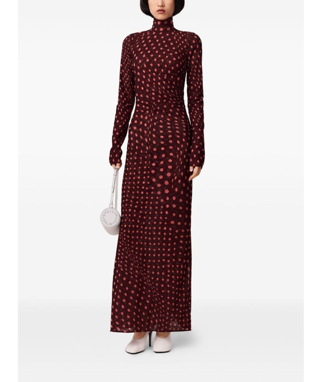 STELLA MCCARTNEY Бордовое повседневное платье, фото 5