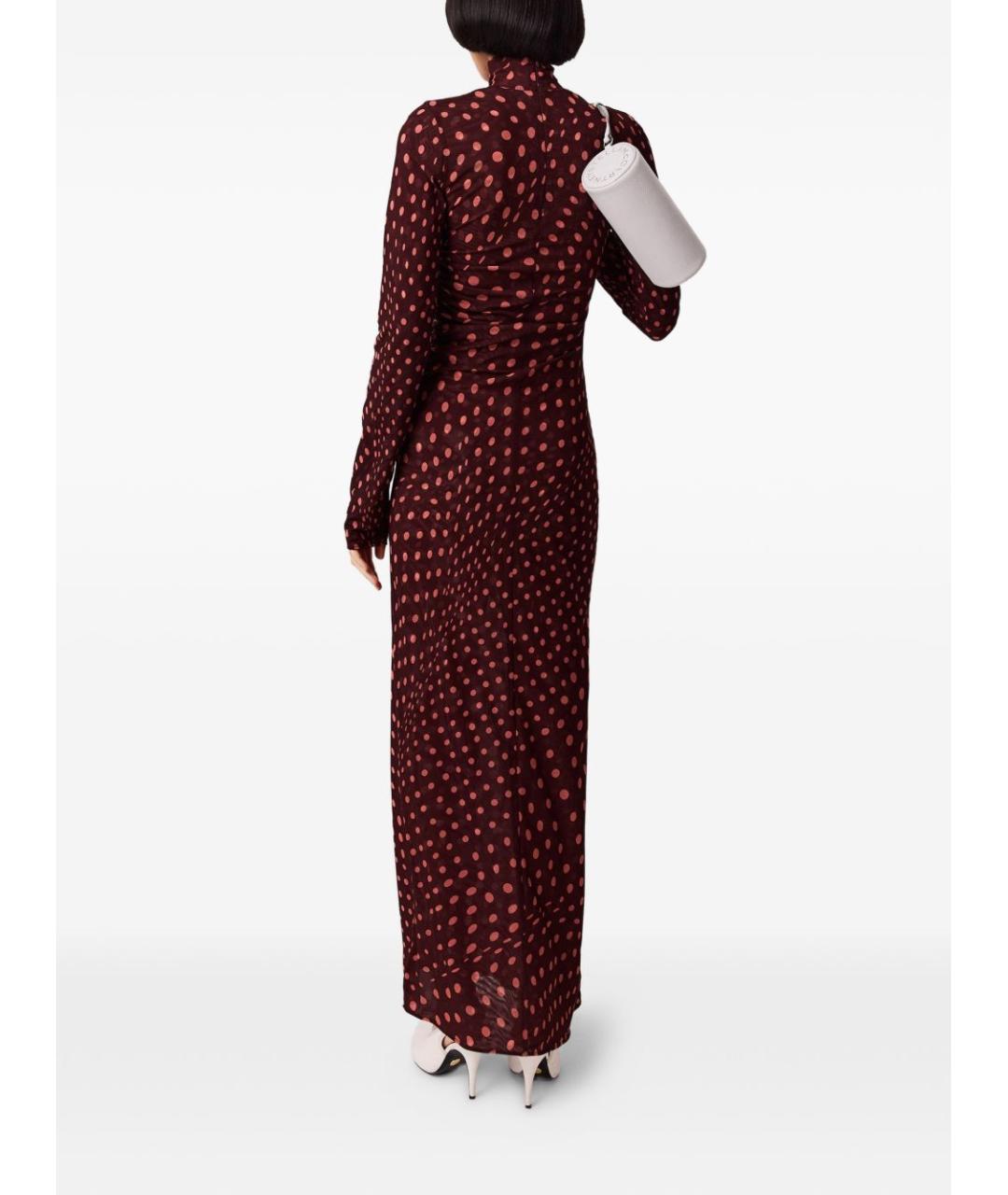 STELLA MCCARTNEY Бордовое повседневное платье, фото 2