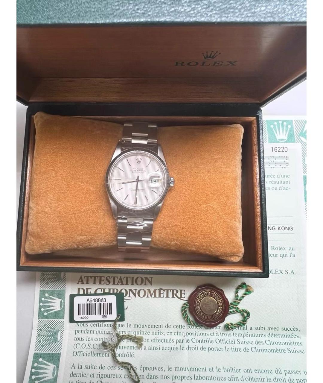 ROLEX Серебряные металлические часы, фото 3