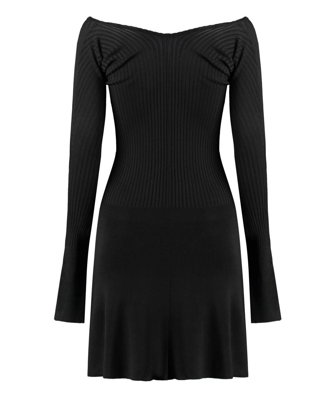 JACQUEMUS Черное вискозное повседневное платье, фото 2
